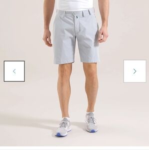 Chervo men's golf shorts light grey waist 34 Like New